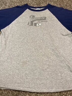 VTG Augusta Sportswear X Games IX Los Angeles Grey Raglan Style T-shirt XL EUC
